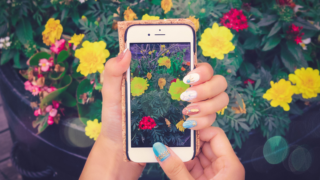 smartphone w flowers